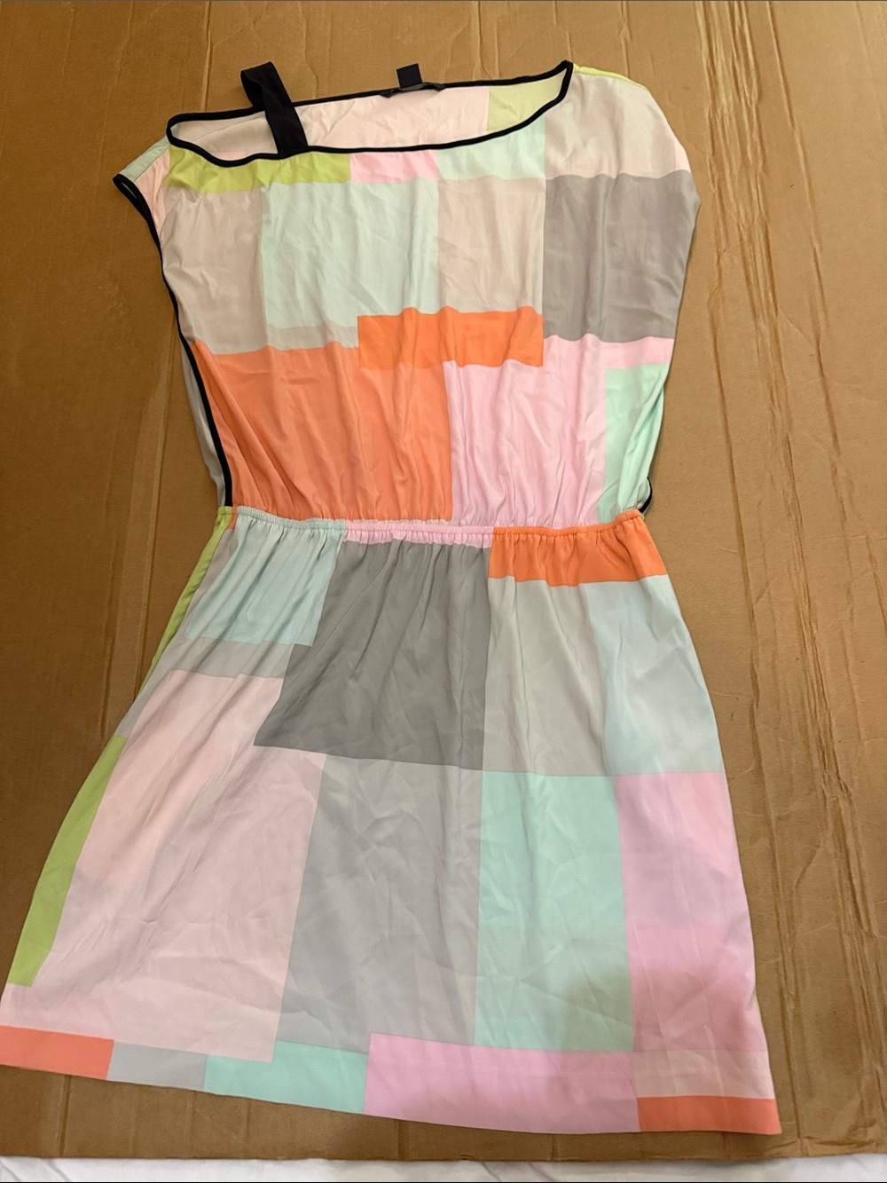Girls' Pastel Colorblock Sleeveless Dress